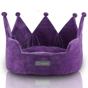 Dog bed or Cat Bed by Nandog (Purple Crown shape)